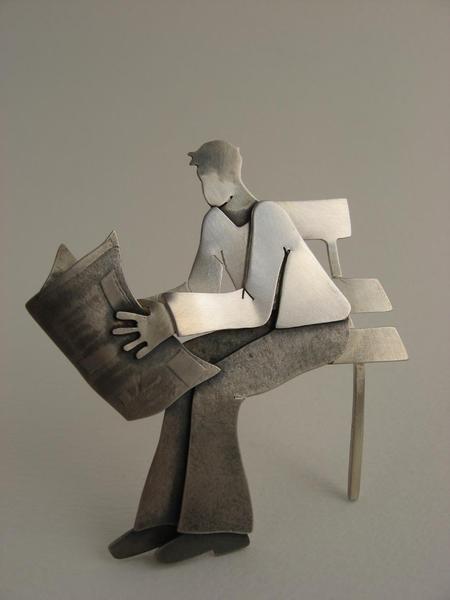 Man reading paper