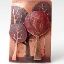 5 tree brooch