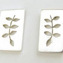 Ash leaf earrings