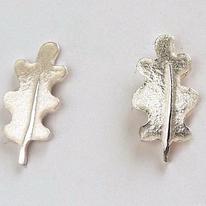 Oak leaf earrings