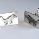 wolf cufflinks