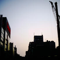 sunset of Akihabara