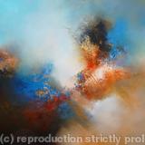 The Restless Dawn - Mixed media on canvas