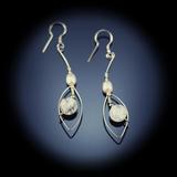 Sterling silver & freshwater pearl earrings 01150 - 