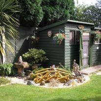 My studio overlooks our garden which I find a relaxing and inspirational environment to work in.