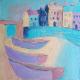 Two lilac boats