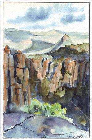 valley of desolation2 (greetings card)