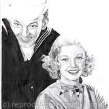 Astaire and Rogers - graphite opn paper