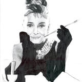 Audrey hepburn - graphite on paper