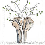 im not here - watercolour and ink on paper