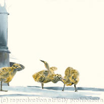 Characters on the roof