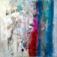 Iridescent Drift | £1500(sold) | | Mixed media painting, resin Iridescent Drift