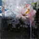 Hibiscus black | (sold) | 76 x 76cm | mixed media painting,resin on wood Hibiscus black