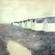 Winter beach huts