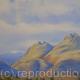 The Langdale Pikes in… | £70 | 28 x 28cm | Oil on Paper The Langdale Pikes in…