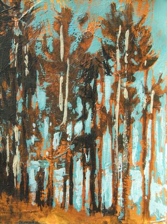Pines that catch the sun