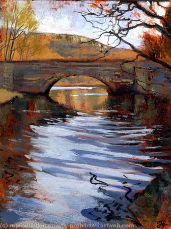 Calver Bridge, Winter