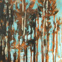 Pines that catch the sun
