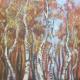 Dancing Birches | | 16 x 25cm | Acrylic on board Dancing Birches