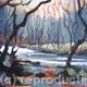 Trees by the river,… | | 19 x 14cm | Acryilc on board Trees by the river,…
