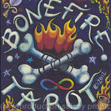 Bonefire Tarot- Title Card - Acrylic on Canvas