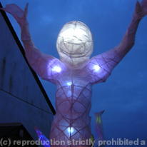 happy human lantern