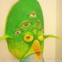 alien with eyes mask