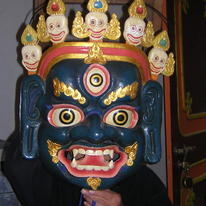 Buddhist deity mask, Sikkim