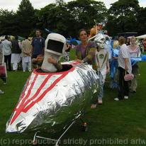 silver spaceship