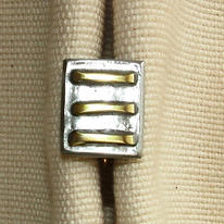 brass bars cufflink