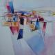 Summer Streets | | 25 x 25cm | Acrylic, ink on canvas Summer Streets