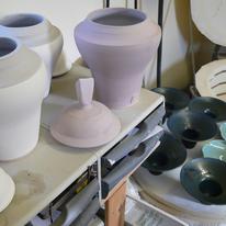 Raw Glaze on Bisc