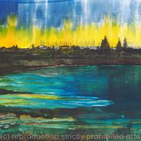 Glowing marshes