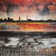 Spinnaker Sunset | (sold) | 80 x 50cm | Monoprint Spinnaker Sunset