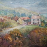 Pink Farm, Great Orme, Llandudno, Conwy - Mixed Media