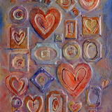 Love Collage - Acrylic and collage