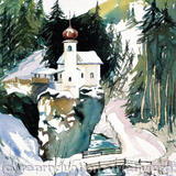 Soll, Austria - Watercolour