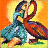 Girl with Swan