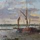 thames barge dusk