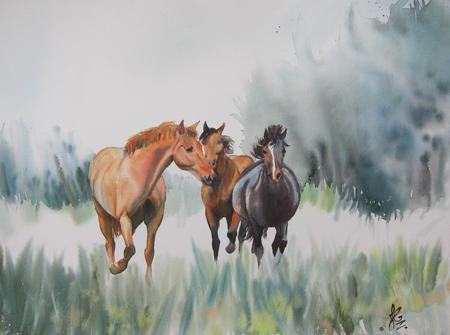 Trotting Trio
