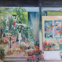 The Florist's Window at Night