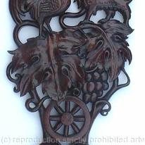Carved in an exhibition in Paris, France.