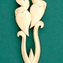 W07* Lovebirds, Hearts 69.00