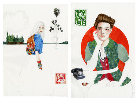 Two images from sketchbook