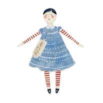 Little doll in lace dress