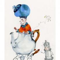 Man in a kettle