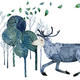Reindeer running through…
