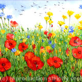 Meadow of Flowers - acrylic