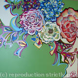 Floral - Mixed Media on Canvas