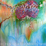 Hydrangeas - Mixed Media on Canvas